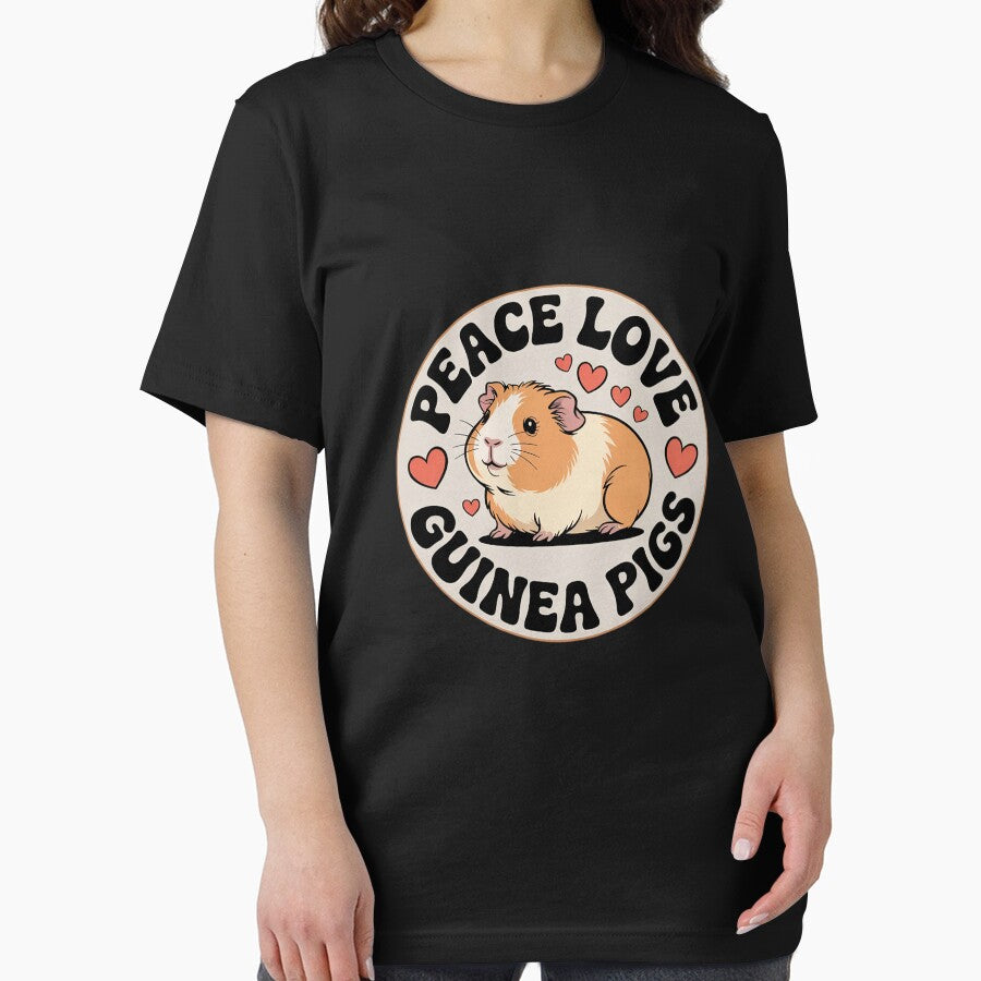 Peace Love Guinea Pigs, Present for Guinea Pig Lover by joyouartArt