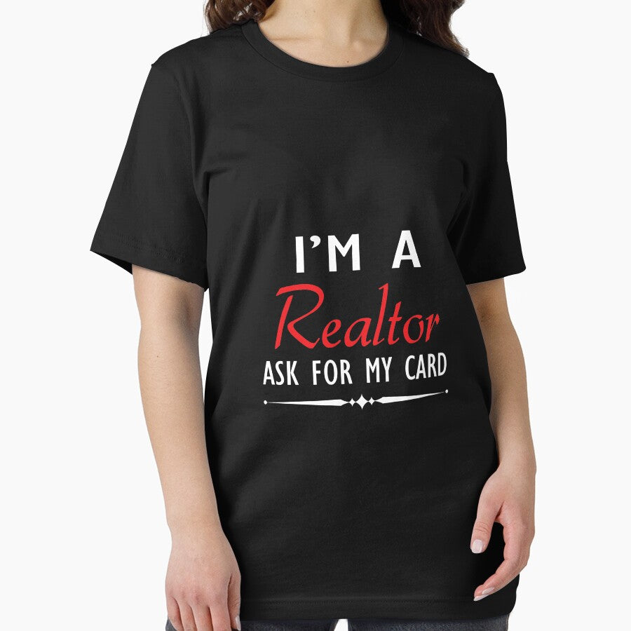 I'M A Realtor Ask For My Card Real Estate Agent shirt Long Sleeve T-Shirt by allahamher