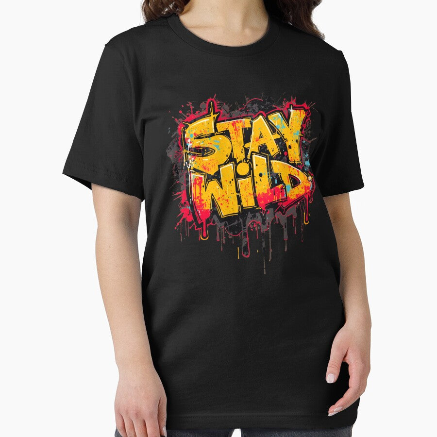Stay Wild Drip Graffiti  – Trendy Urban Street Style Design by typoinspired