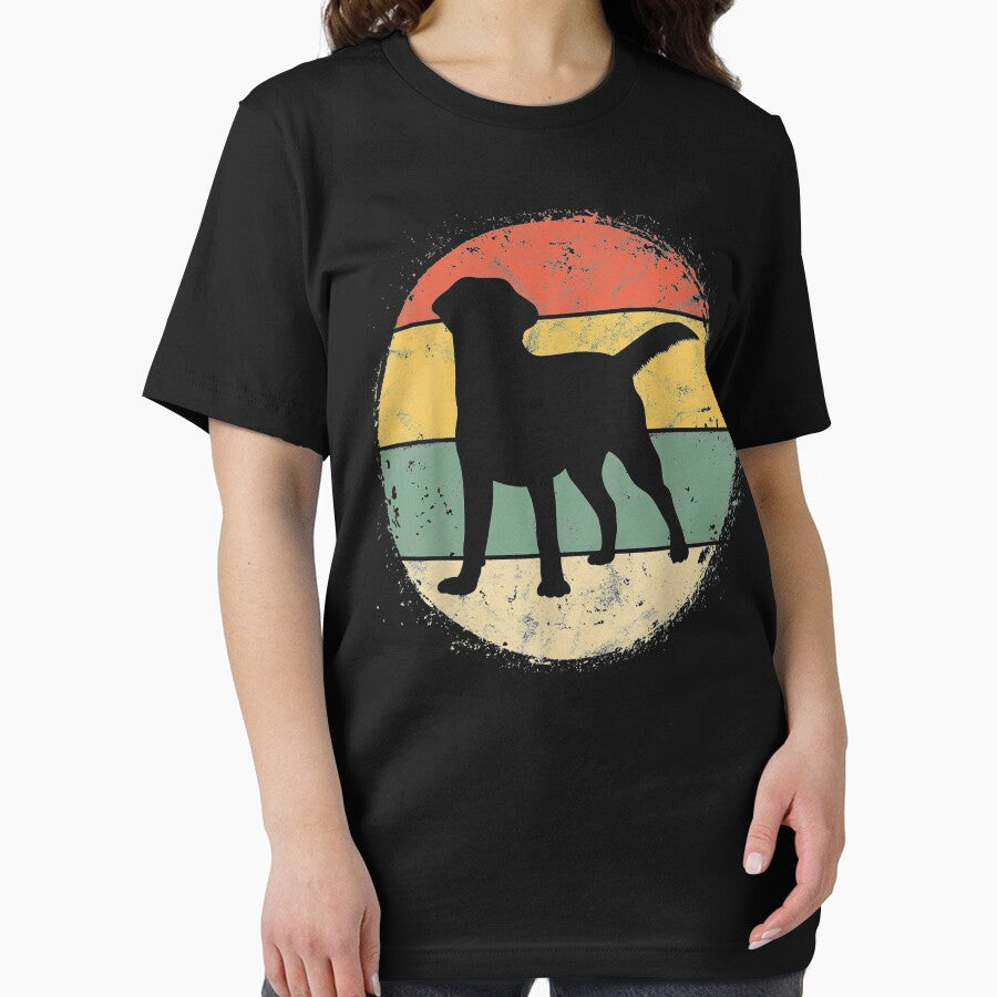 Circular Retro Labrador Owner Gift Golden Black Lab Dad Mom by AntwoneStudio