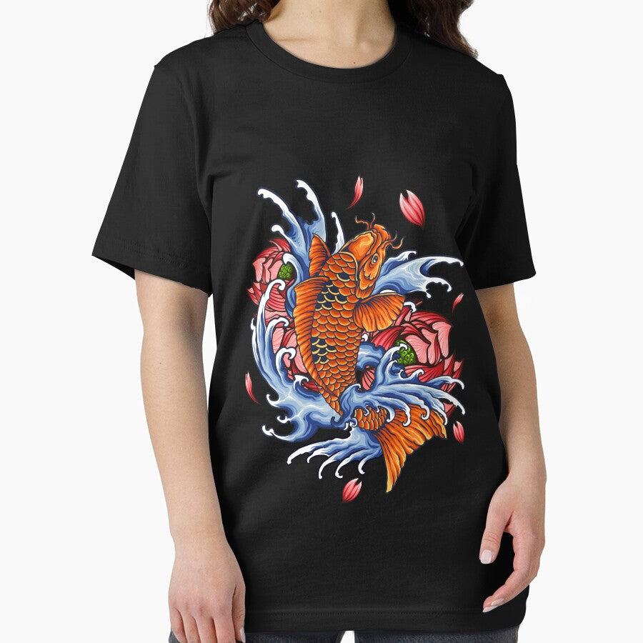 Japanese fish hold up Slim Fit T-Shirt by JobaBreezy