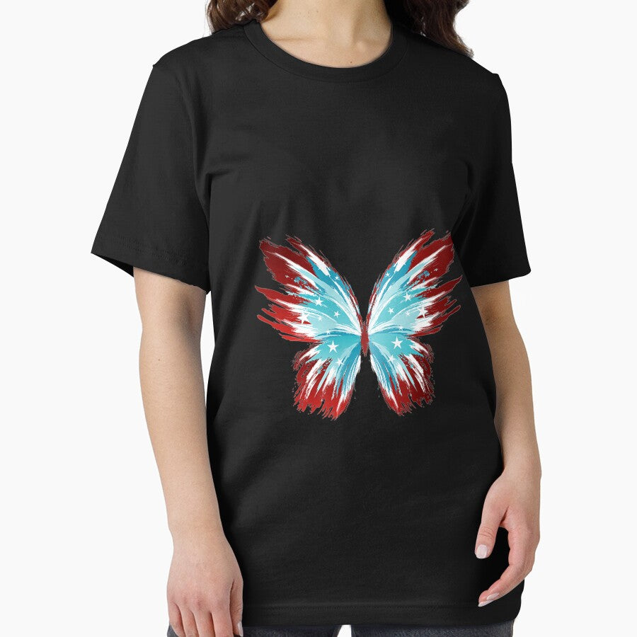 Butterfly USA Patriotic Cute 4th Of July Womens Premium by toricak06