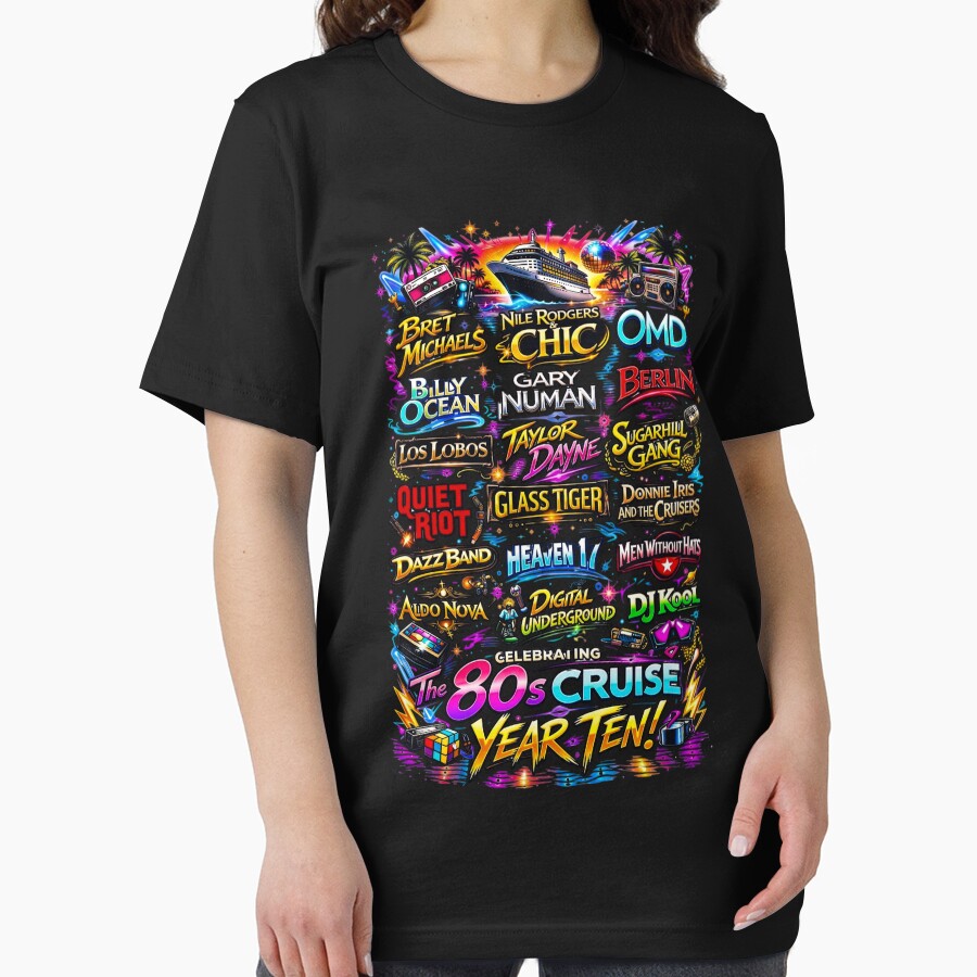 80s Cruise Year Ten Lineup Retro Synthwave Concert Tour by tessaaxx
