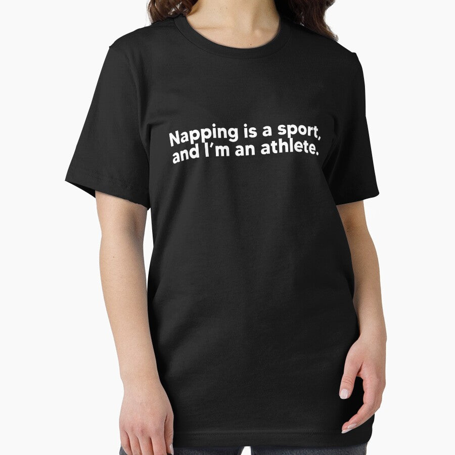 Napping is a sport... - white by Lateef Prints