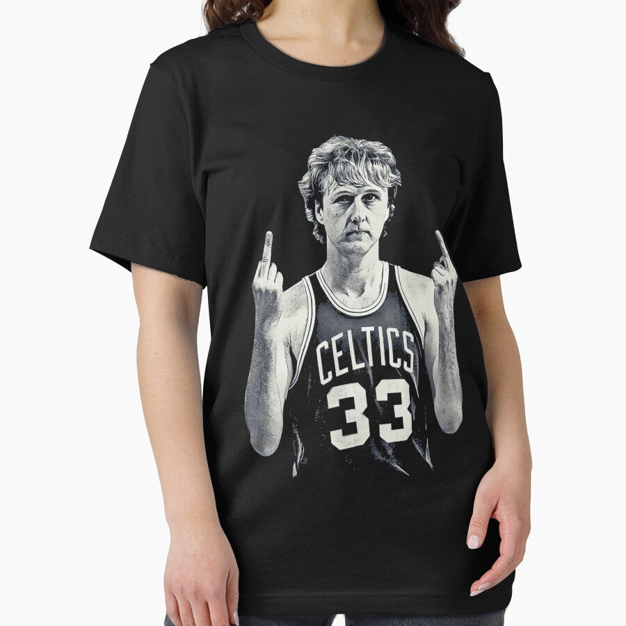 Larry Bird Middle Finger Retro 90S by Marjan Lotffy