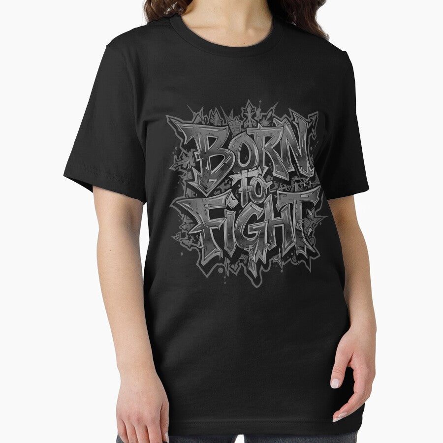 Born to Fight Urban Streetwear – Bold Graffiti Urban Style by typoinspired