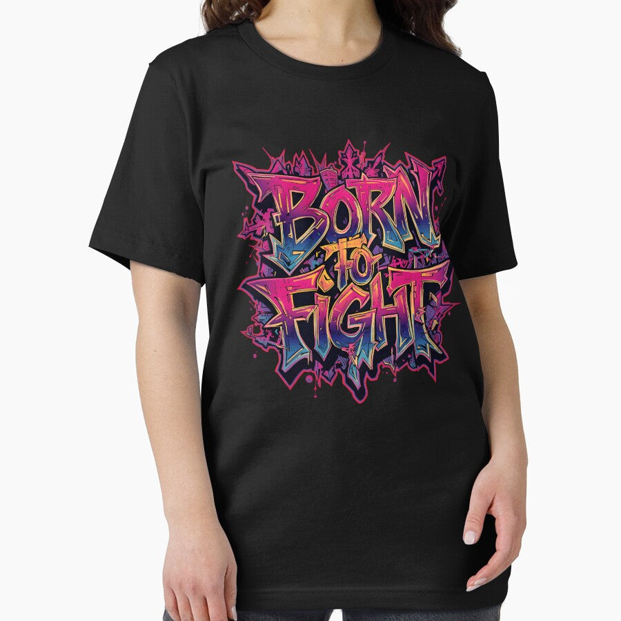 Born to Fight Graffiti Art – Urban Street Style Design by typoinspired