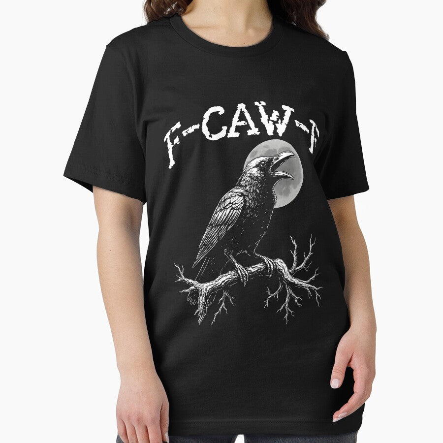 Black Crow F-Caw-F Funny Black Bird by DavidCloud