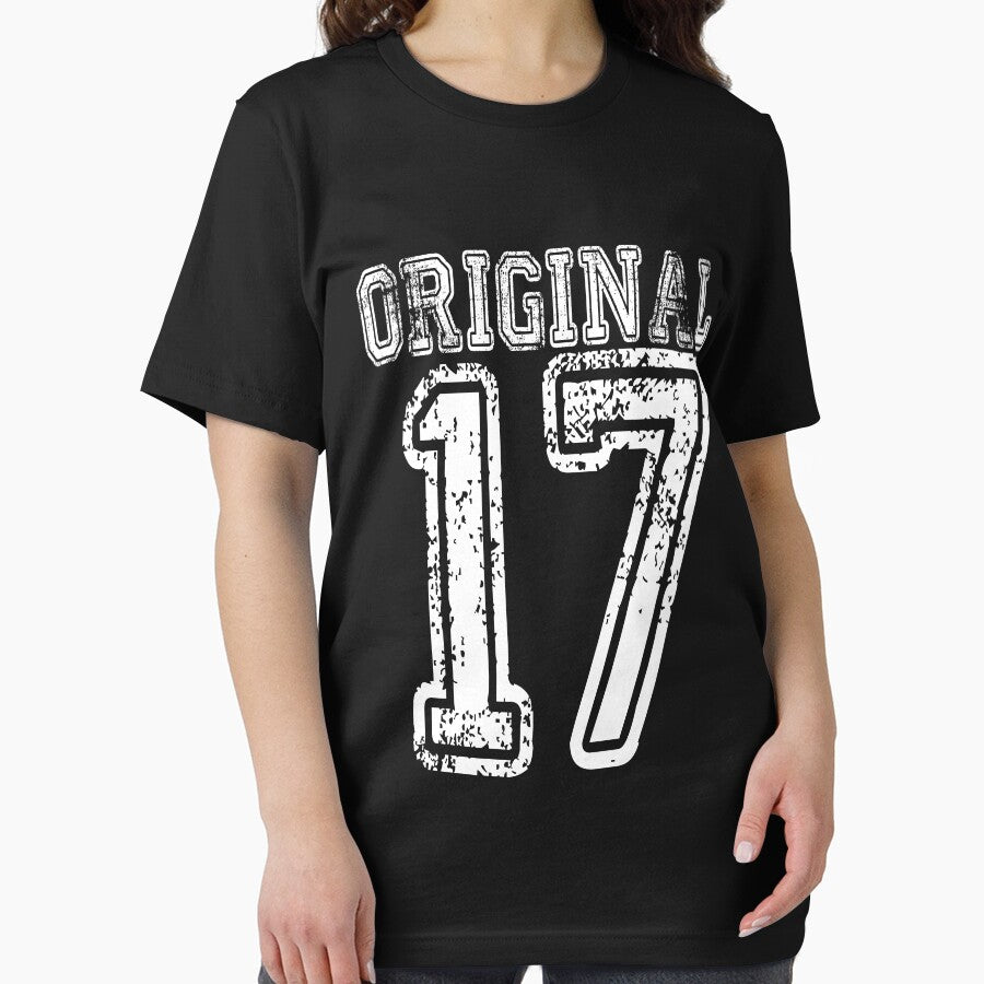 Original 17 2017 1917 T-shirt Birthday Gift Age Year Old Boy Girl Cute Funny Man Woman Jersey Style by arcadetoystore