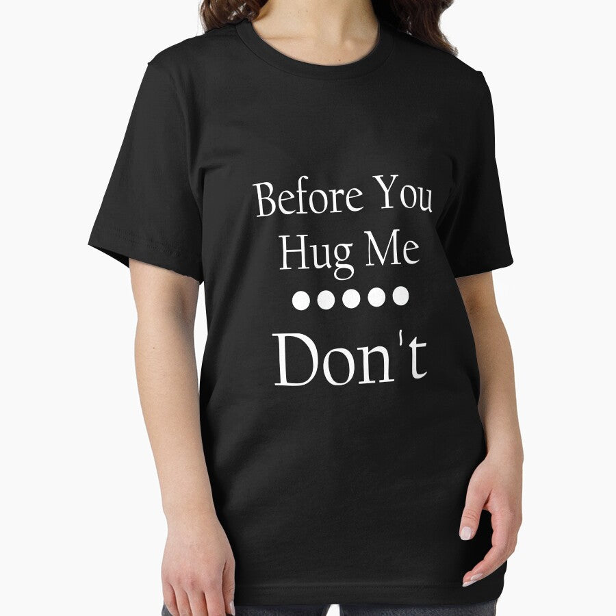 Non Hugger Funny No Hugs graphic for Men Who Don't Like to Hug design by doodabobs