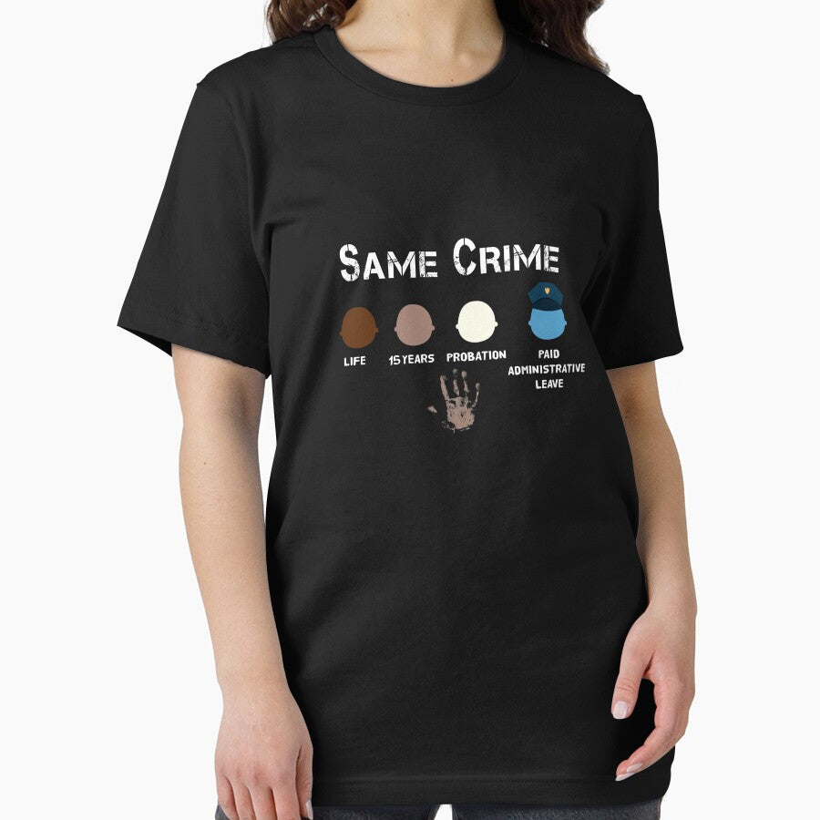 Same Crime Racisme Slim Fit T-Shirt by Dogs Geeky⭐⭐⭐⭐⭐