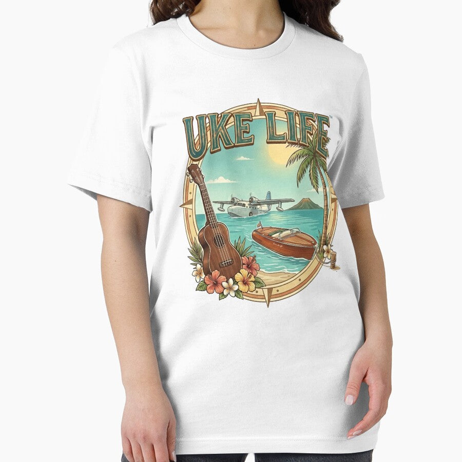 Uke Life Vintage Retro Shirt – Distressed Music Lover Tee by Ukulele Gent