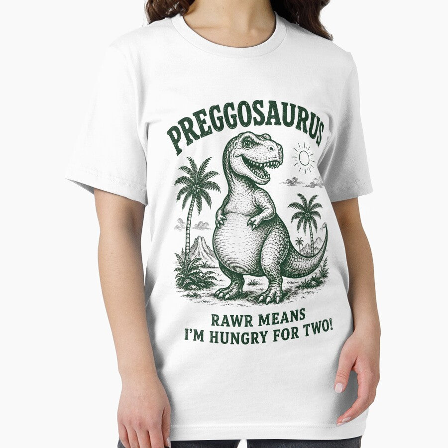 Preggosaurus Rawr Means I'm Hungry for Two by zoes-ink