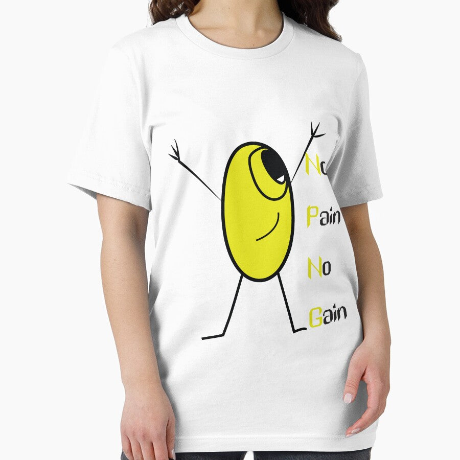 No Pain No Gain Slim Fit T-Shirt by MjdFuture