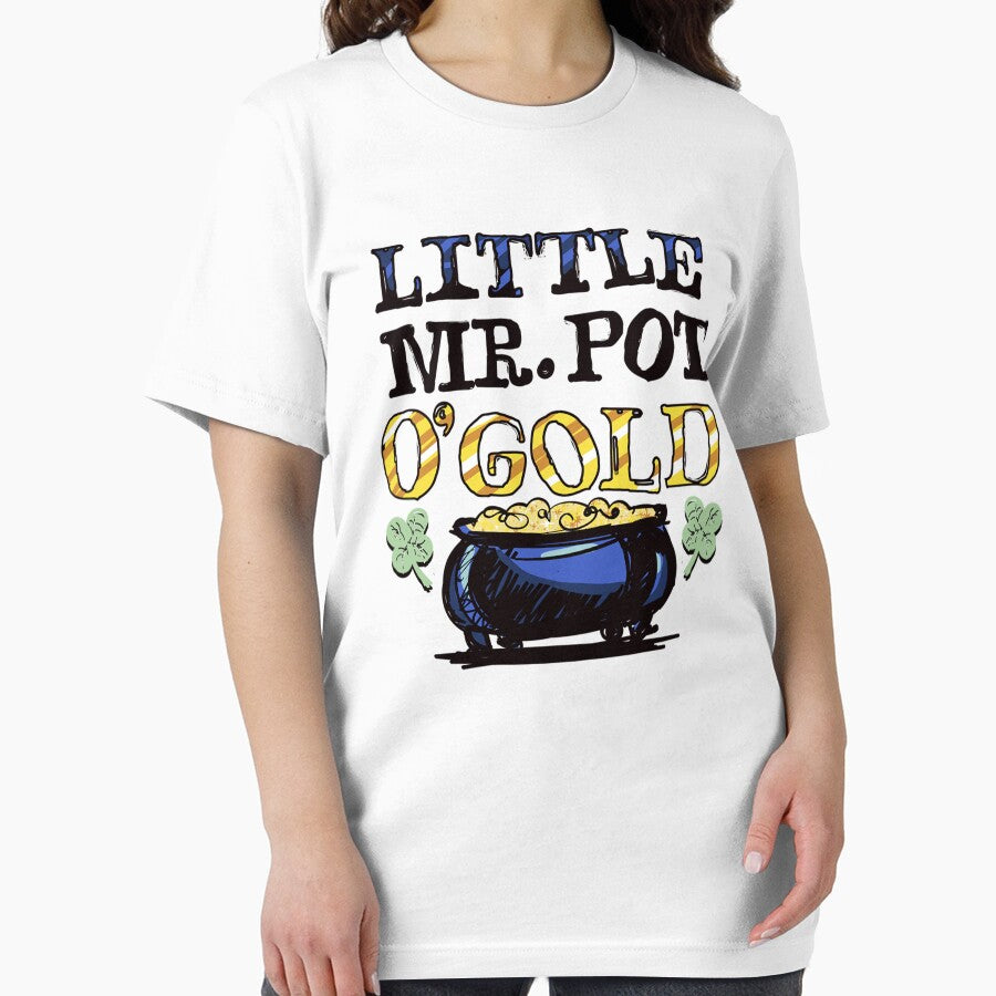 Little Mr. Pot Of Gold Clover Graphic Long Sleeve by BaseLance