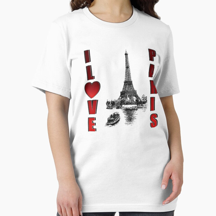 I Love Paris T-Shirt with Eiffel Tower by Jumboprint