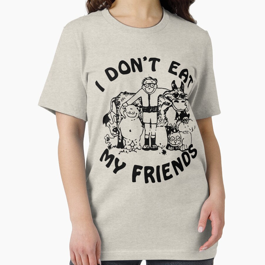I Dont Eat my Friends Vintage Animal Rights Meat is Murder by Pinkandfurryous