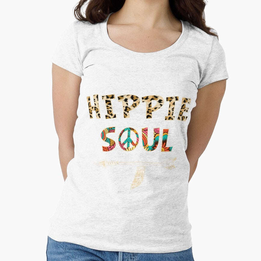 Best Hippie Soul Themed Shirt Peace Love Leopard Hippie Girl Birthday Mothers Day T Shirt by tuanitus