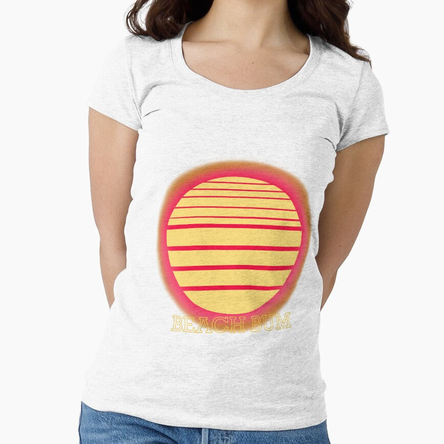 Retro 80's Beach Bum Graphic Decal by BlueMoonBarn