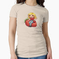 Girl on Strawberry Puff by Azurart2