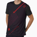 red black geometric by haroulita