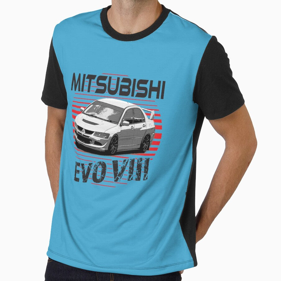 Mitsubishi EVO VIII 8 Graphic - Sticker - Photograph - Art work - Display on Wall, Office, Garage by Four88 Graphics