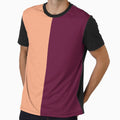 Peach and Maroon Solid Color by PabloPatterns