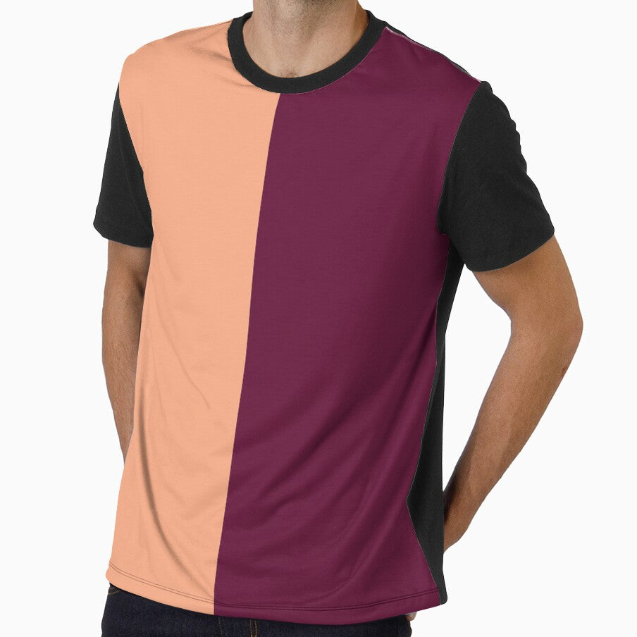 Peach and Maroon Solid Color by PabloPatterns