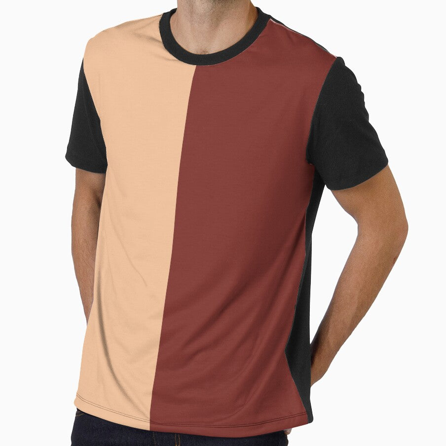 Peach and Rust Brown Solid Color by PabloPatterns