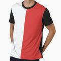 White and Persian Red Solid Color by PabloPatterns