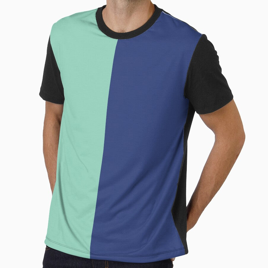 Blue and Turquoise Blue Solid Color by PabloPatterns