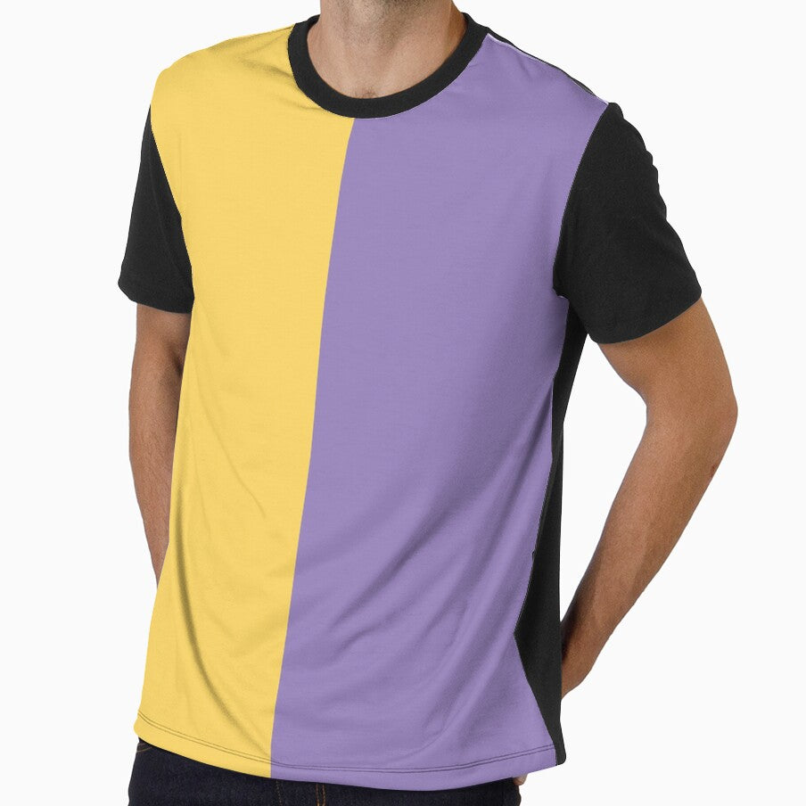 Yellow and Lavender Solid Color by PabloPatterns