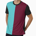 Maroon and Turquoise Solid Color by PabloPatterns