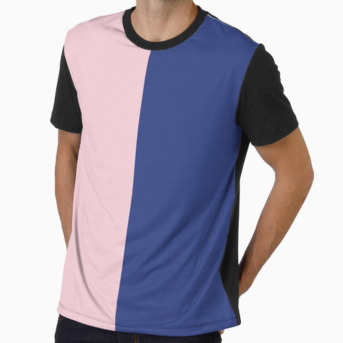 Baby Pink and Purplish Blue Solid Color by PabloPatterns