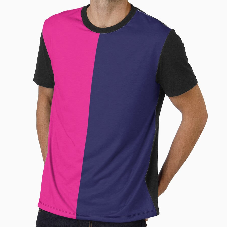 Navy Blue and Bright Pink Solid Color by PabloPatterns