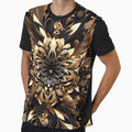 Premium Golden Abstract Floral Art by SyanArt