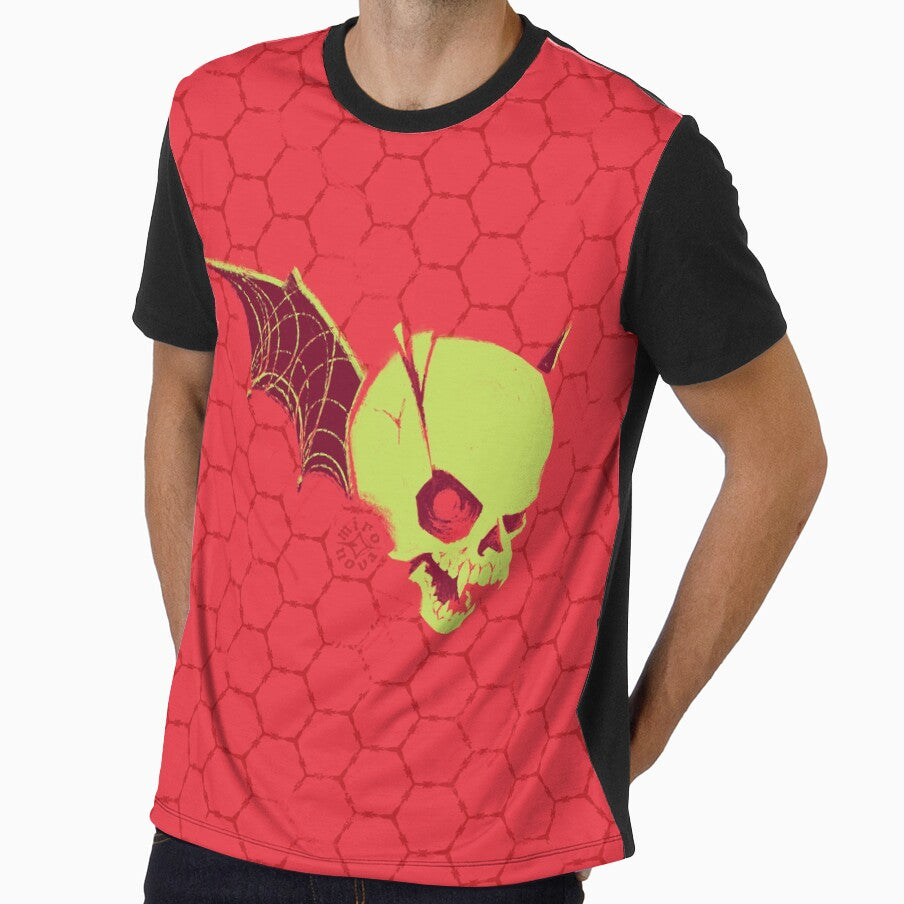 Cool bat wing vampire skull green and red by ▪ ■ Crypt of pixel ■ ▪