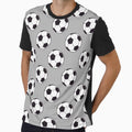 Simple Brushwork Soccer Ball (Grey Background) by KharaFox Design