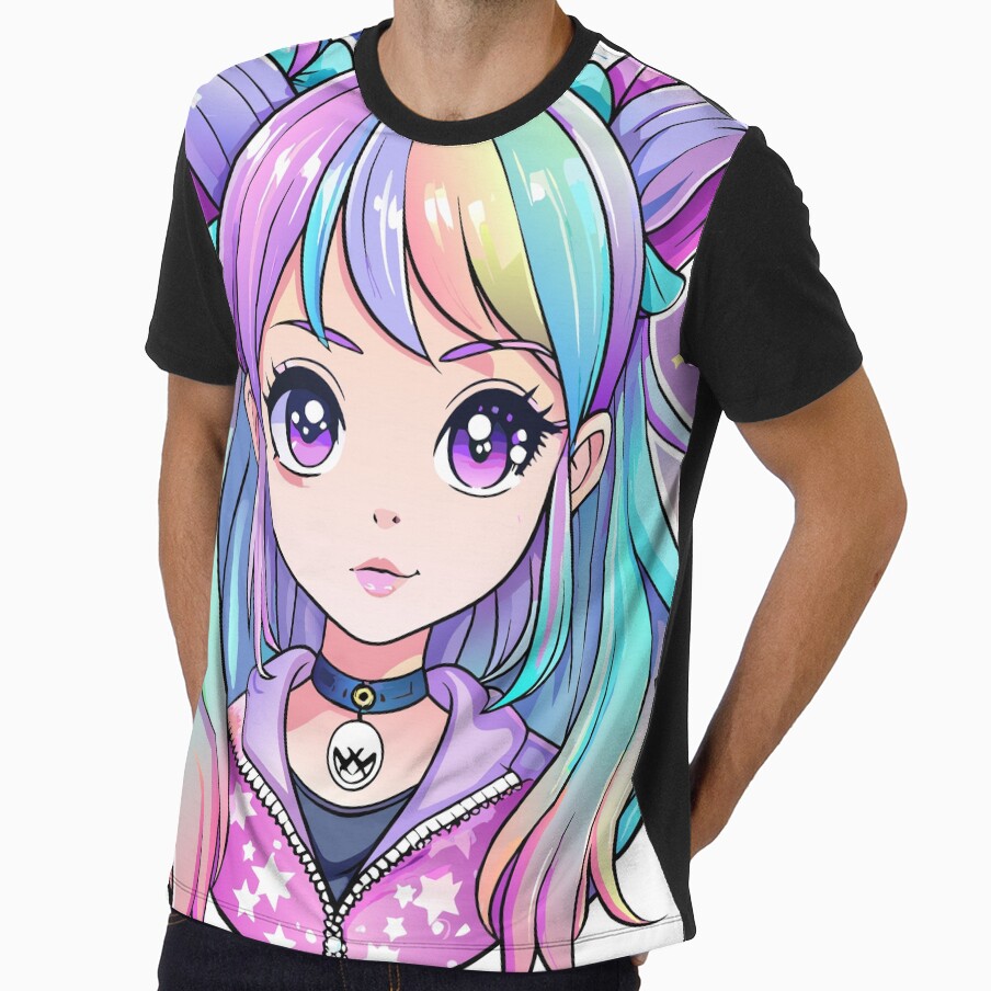 Watercolour Kawaii Pastel Goth Girl Clipart by hobikeyfimartdijital
