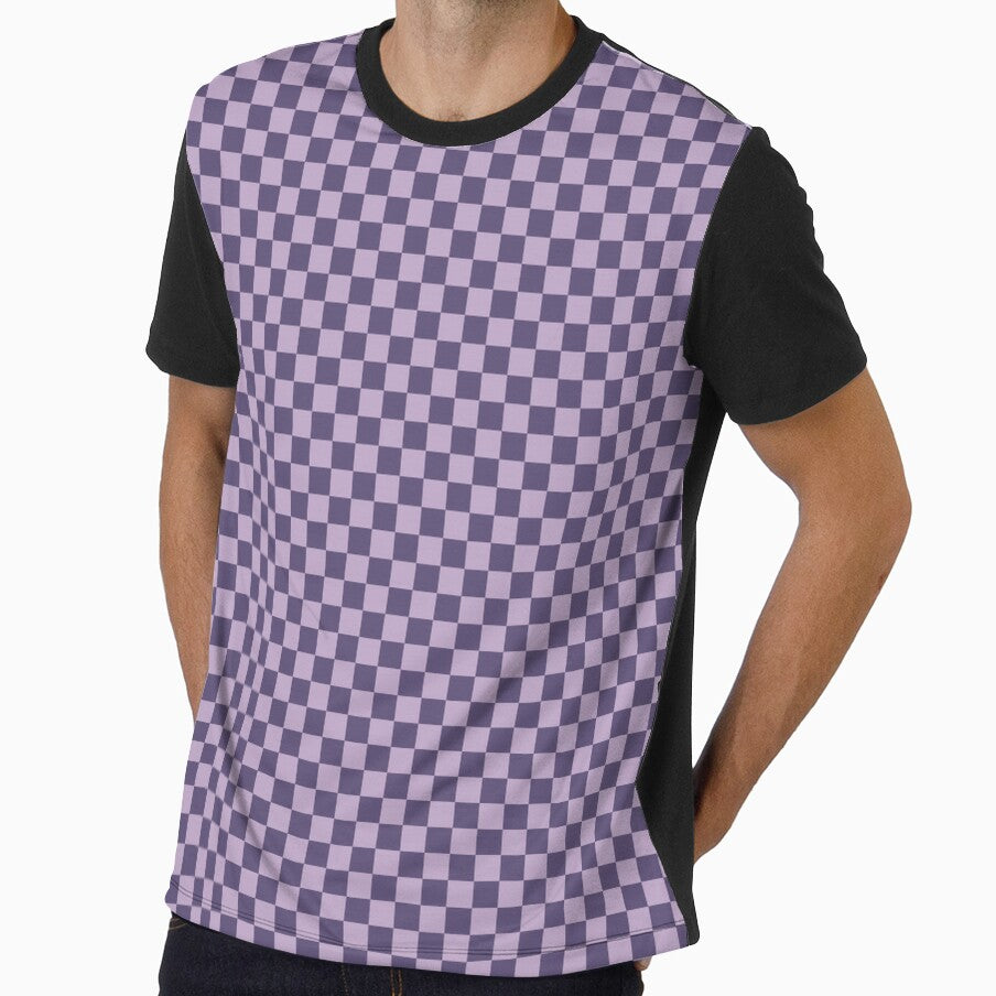 Purple Checkerboard Phone Case Aesthetic Gift for Her, Retro Purple Checkered Pattern Blanket Cozy Gift Idea, Lilac Checker Pattern Journal Aesthetic Gift for Teens by VivaFy