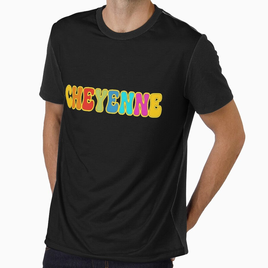 ❤️ Cheyenne Personalized Name Wavy Retro Shirt, Coffee Mug, Sticker Gift by HelixPedia