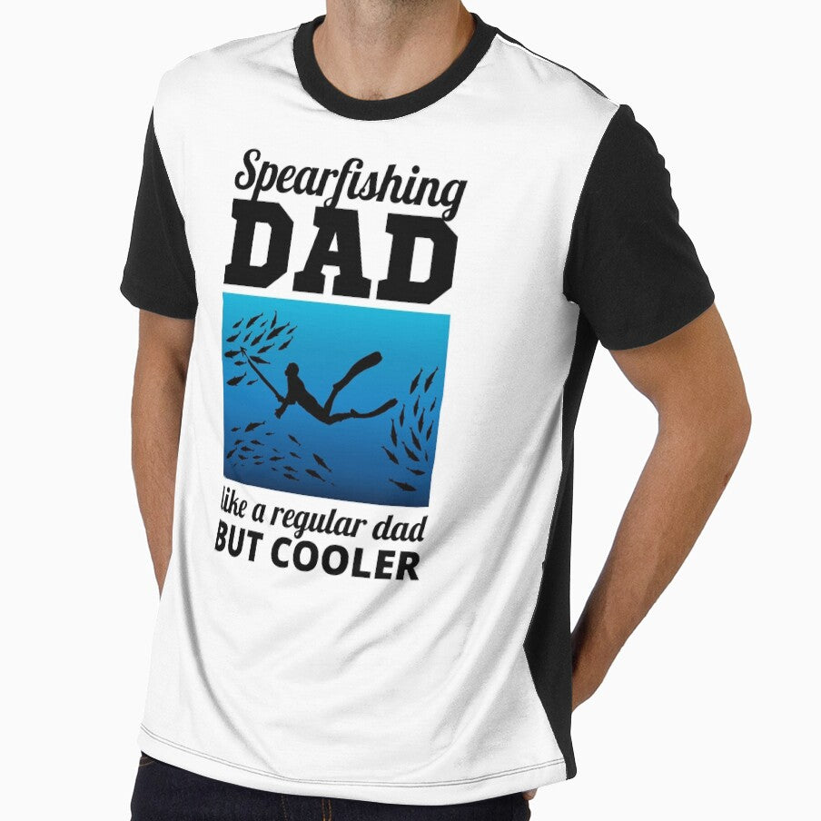 Spearfishing Underwater Fishing Dad Fathers day by TastefulTees