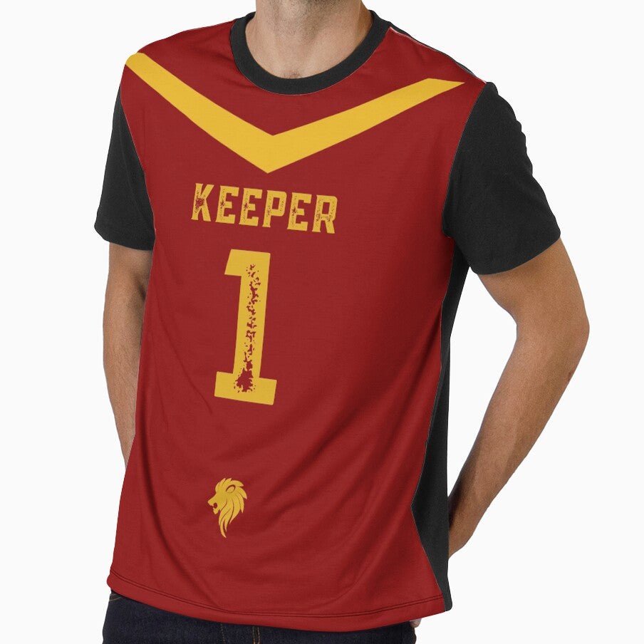 Keeper Red and Golden Jersey by AlexWolfDesigns