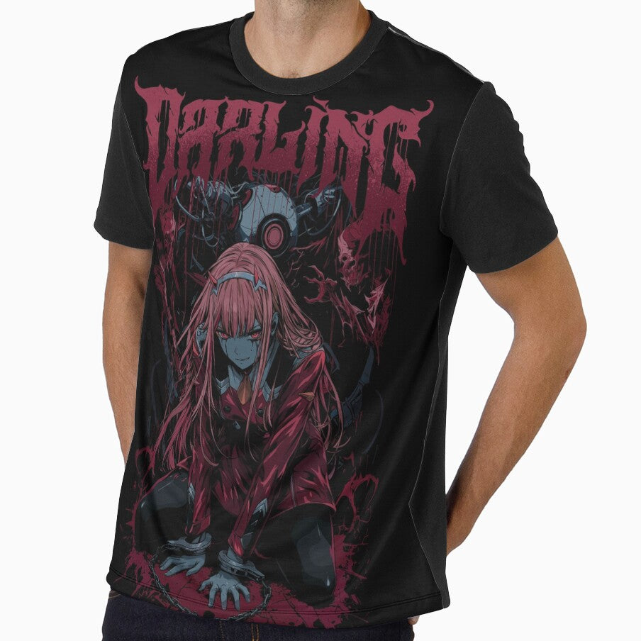 Zero Two Dark Heavy Metal Art by Tokyo Retro
