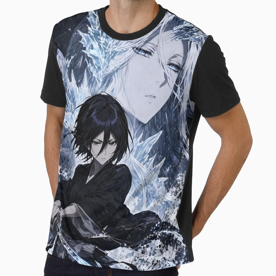 Rukia Kuchiki Ice Bankai Anime Aesthetic – Dark Fantasy Samurai Art | Bleach Fan Art by Dyan4