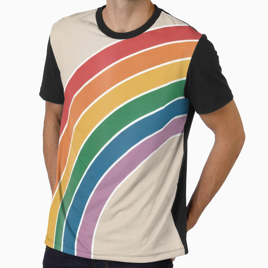 Retro Rainbow Arch Background. by RGShirtWorks