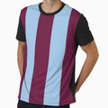 Aston Villa Retro 2000 Claret and Blue Home Striped by Sporting Colour