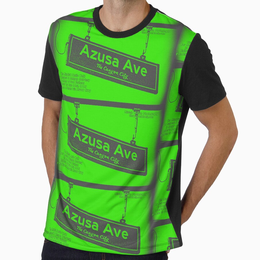 Azusa Avenue, Azusa, CA by Mistah Wilson by The Street Sign Store