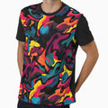 Colorful Graffiti Camoflauge Pattern by Teravill