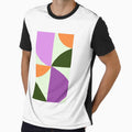 Modern Bauhaus Geometric (purple orange green) by Designs by Sara Felton